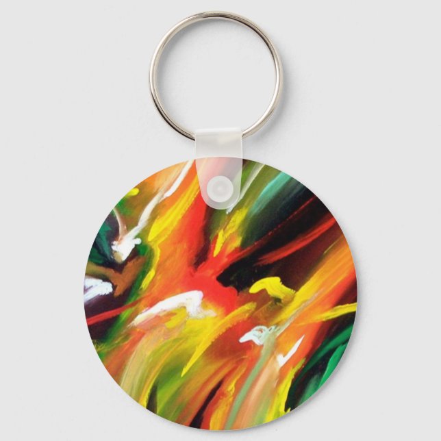 Chaveiro Abstrato Expressionismo (Frente)