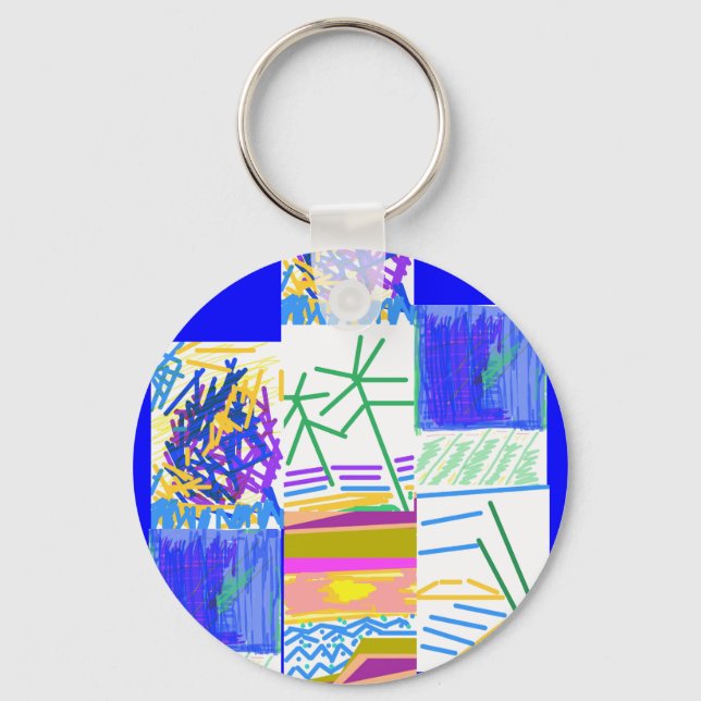 Chaveiro Abstrato festiva (Frente)