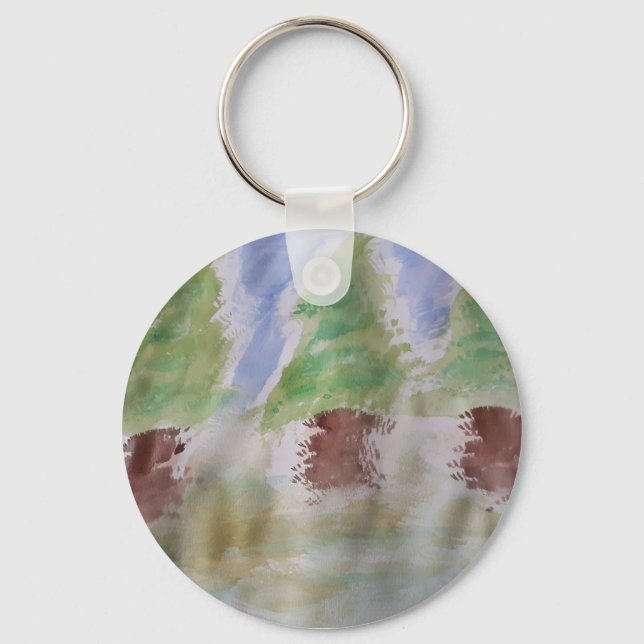 Chaveiro Abstrato Fir Trees (Frente)
