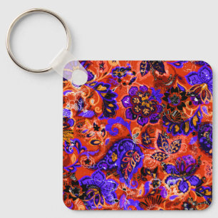 Chaveiro Abstrato floral mágico bonito