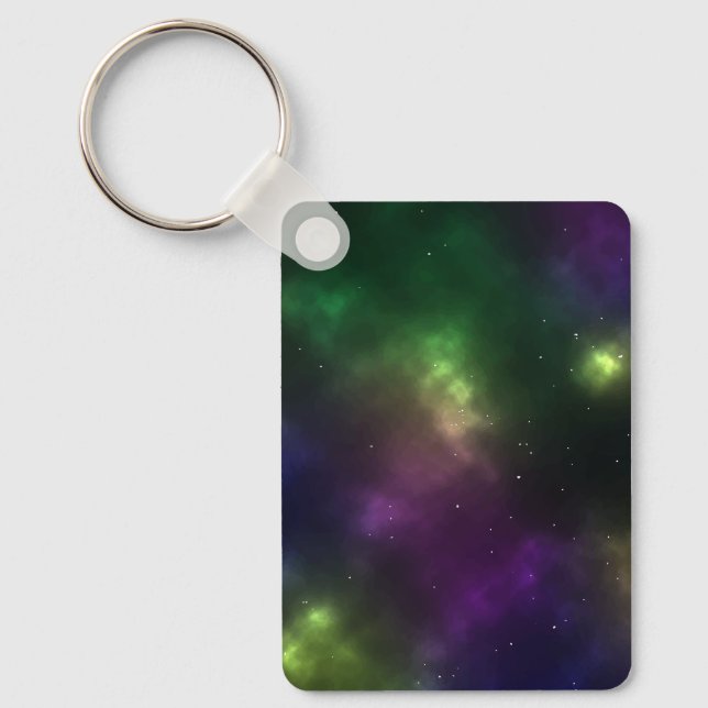 Chaveiro Abstrato Galaxy Constellations Arte Digital: I (Frente)