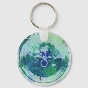 Chaveiro Abstrato Grunge Ring n Star Key Chain