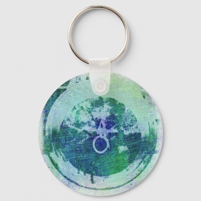 Chaveiro Abstrato Grunge Ring n Star Key Chain (Frente)