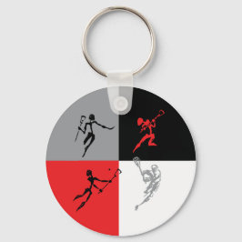 Chaveiro Abstrato Lacrosse