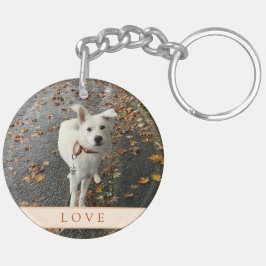 Chaveiro abstrato (Laranja) Acrílico