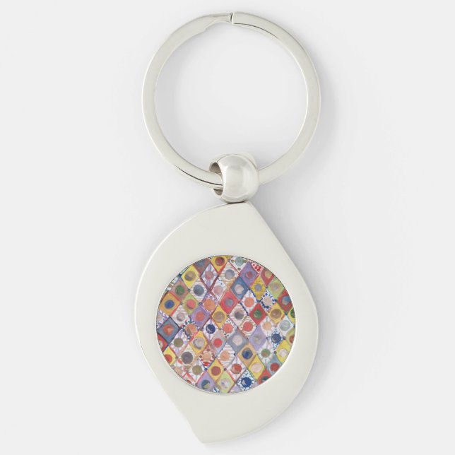 Chaveiro Abstrato nº 4 brinca como crianças Pintura (Frente)