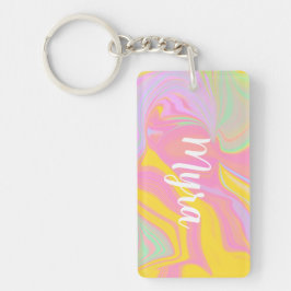 Chaveiro Abstrato Primavera