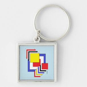 Chaveiro Abstrato quadrados