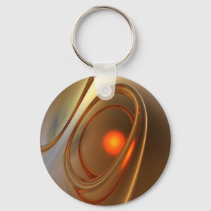 Chaveiro Abstrato trendy e elegante Design 3d