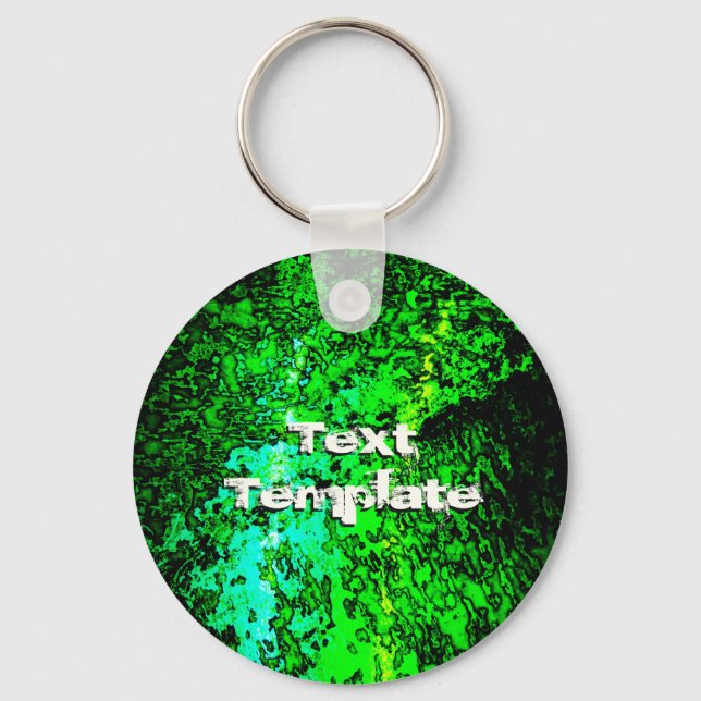 Chaveiro Abstrato Verde (Frente)