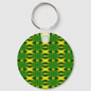 Chaveiro Abstrato verde e amarelo