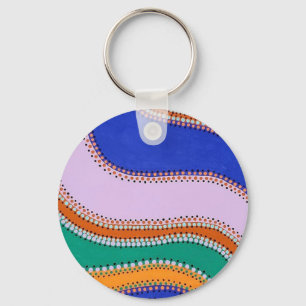 Chaveiro Abstrato Waves Wireless Charger
