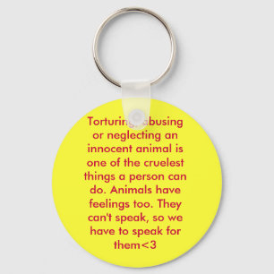 Chaveiro abuso animal