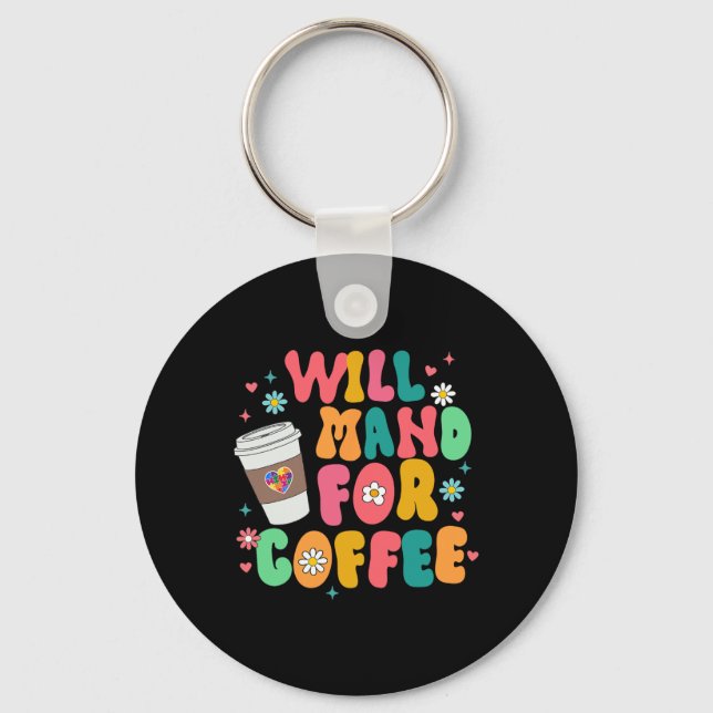 Chaveiro Aby Sped Autism Awarson Café Lover Mand F (Frente)