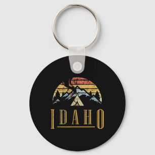 Chaveiro Acampamento de Montanhas de Idaho Antigo Fogueira