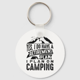 Chaveiro Acampamento do plano de aposentação
