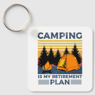 Chaveiro Acampamento é meu plano de aposentadoria Engraça