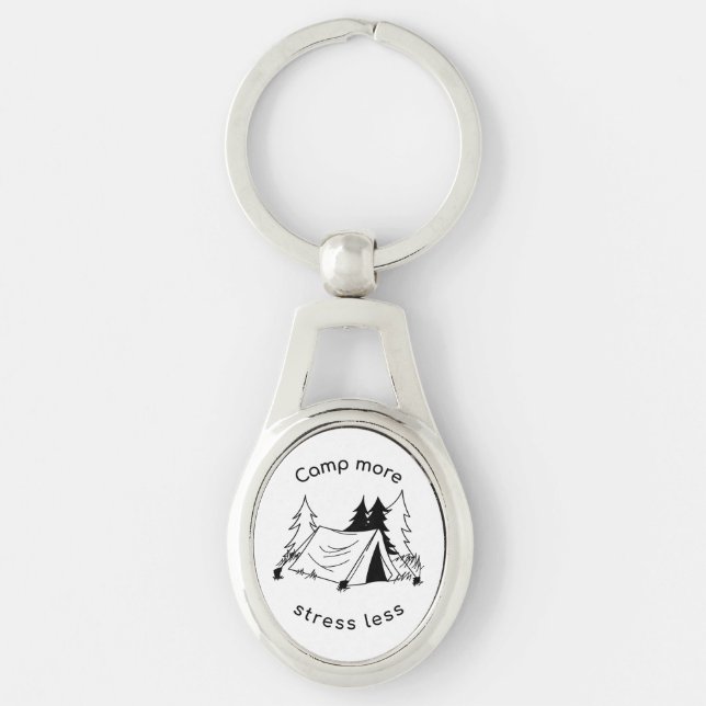 Chaveiro Acampamento mais estresse menos (Frente)