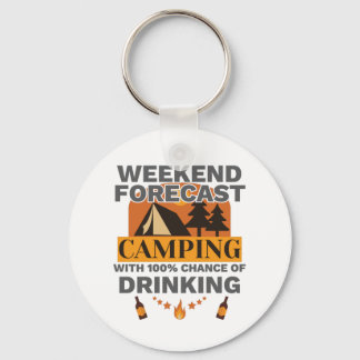 Chaveiro Acampamento no Fim de Semana do Presente de Campan