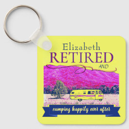 Chaveiro Acampamento Retro Aposentado Feliz Depois