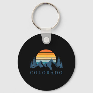 Chaveiro Acampamento retrô de montanha no Colorado Verão de