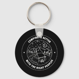 Chaveiro Acampar é melhor com os povos certos