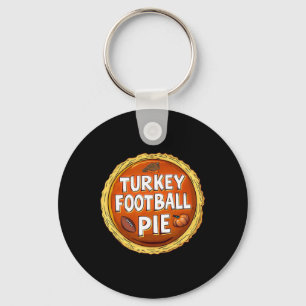 Chaveiro Ação de Graças à Turquia Futebol Pumpkin Pie Comid