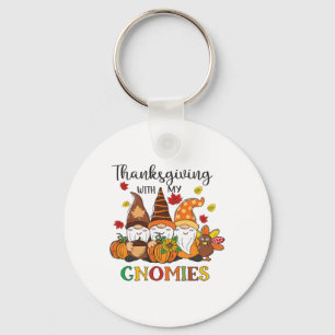Chaveiro Ação de Graças Com Meus Gnomos Engraçado Queda Aut