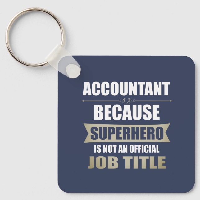 Chaveiro Accountant Superhero Novelty (Frente)