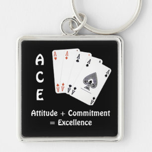 Chaveiro ACE Atitude + Compromisso = Excelência