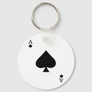 Chaveiro Ace Do Pá De Espadas Do Fato De Cartões Figurino D