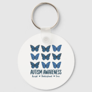 Chaveiro Aceitar Compreender Autismo Atenção Borboleta