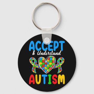 Chaveiro Aceitar E Compreender O Dia Do Autismo