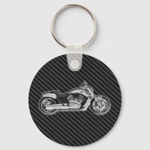 Chaveiro Acessório de Motocicleta 3D de Carbono Harley