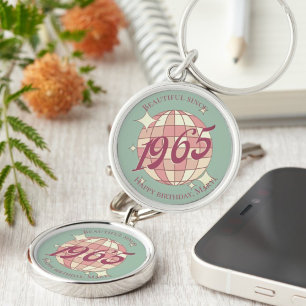 Chaveiro acessório de presente de 60º aniversário Vintage 1