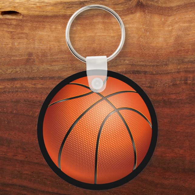 Chaveiro Acessório Divertido para Amantes de Basquete (Frente)