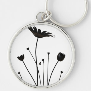Chaveiro Acessório Floral Elegante   Mínimalista Daisy