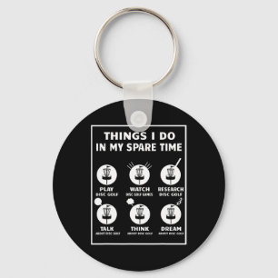 Chaveiro Acessórios de Disc Golf para o Meu Tempo Livre