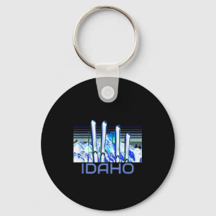 Chaveiro acessorios de esqui de Idaho retrô esqui de Idaho