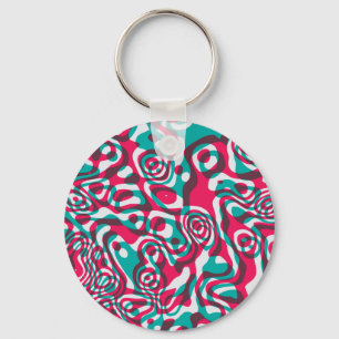 Chaveiro Acido Psicodélico Sem Olhos De Fundo Funky.