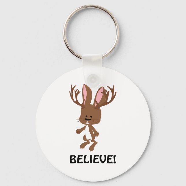 Chaveiro Acredite! Cute Jackalope (Frente)