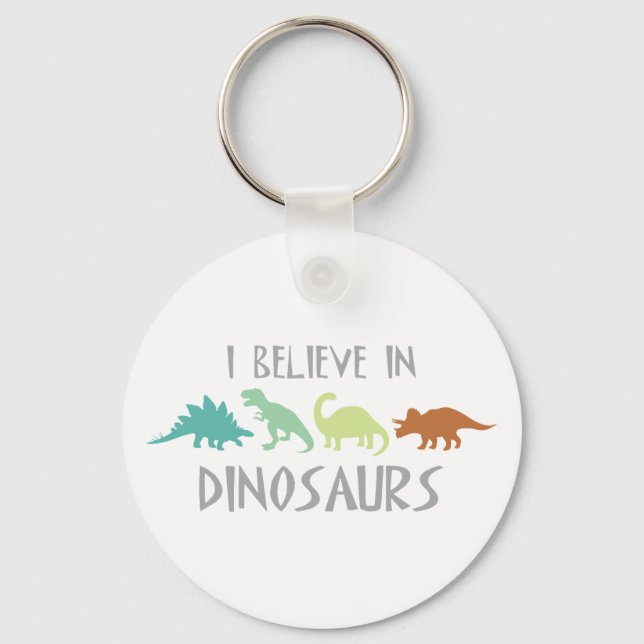Chaveiro Acredite em dinossauros (Frente)