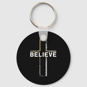 Chaveiro Acredite Jesus Cruz Fé Religiosa Cristã Homens
