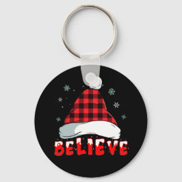 Chaveiro Acredite no estilo da Xadrez do Papai Noel Buffalo