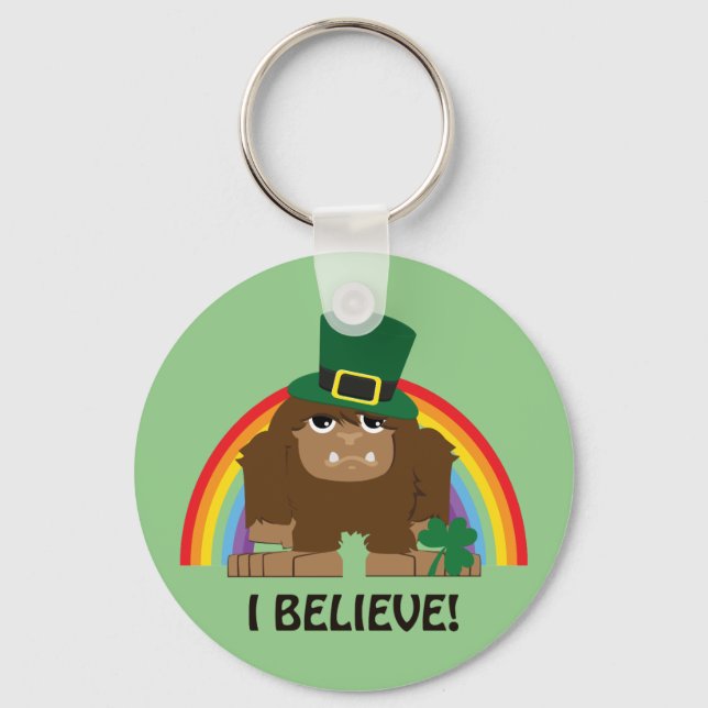 Chaveiro Acredito! Leprechaun Bigfoot (Frente)