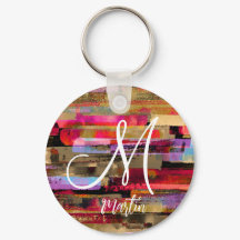Chaveiro acrílico monograma personalizado