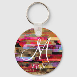 Chaveiro acrílico monograma personalizado