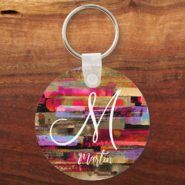 Chaveiro acrílico monograma personalizado