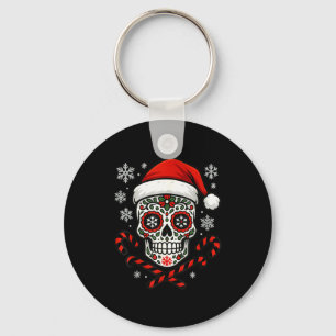 Chaveiro Açúcar de Natal Caveira Calavera Chapéu do Papai N