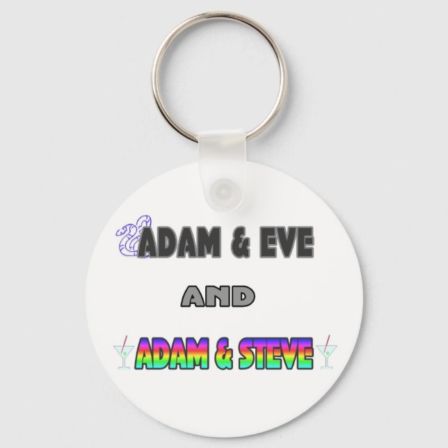 Chaveiro Adam & Eve & Adam & Steve (Frente)